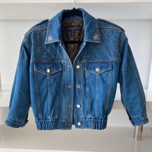 Louis Vuitton QUILTED DENIM JACKET sz. 36